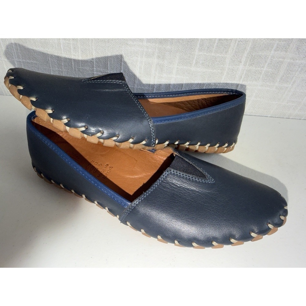 Spring Step Kathaleta Leather Slip On Loafer  - Black, 38m EUC